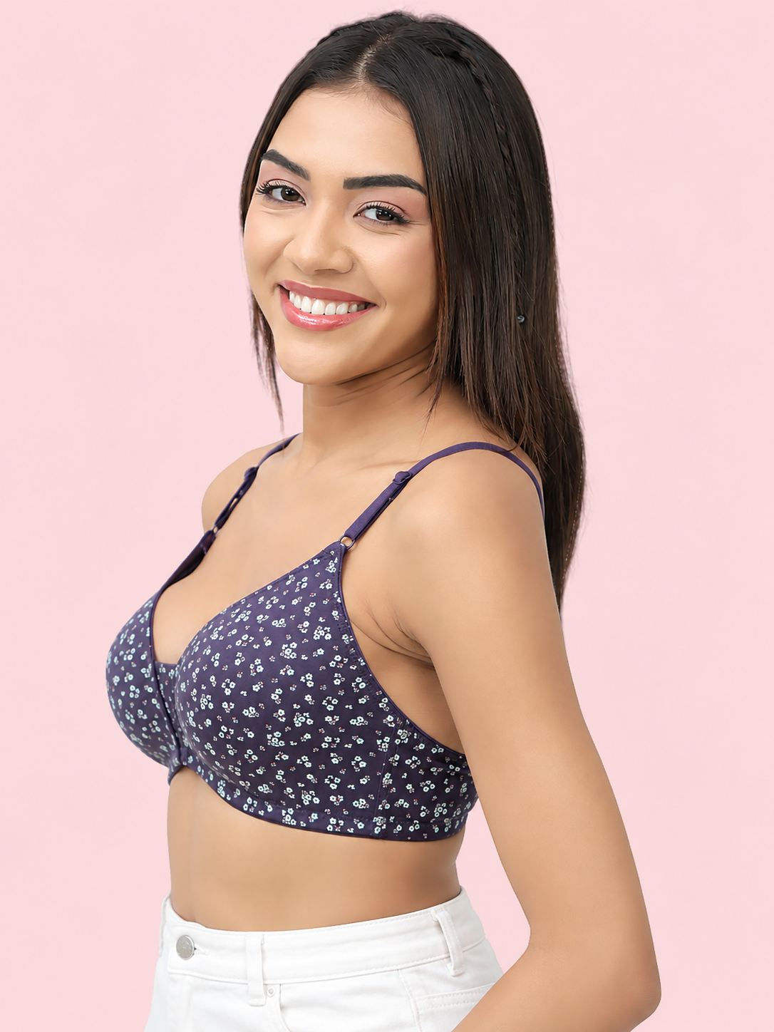 Non-Padded, Non-Wired Full Coverage Comfort Bra - Cotton