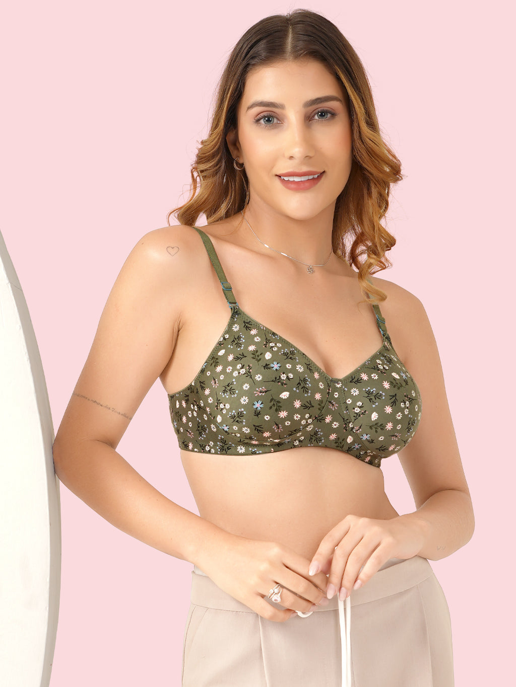 Non-Padded, Non-Wired Full Coverage Comfort Bra - Cotton