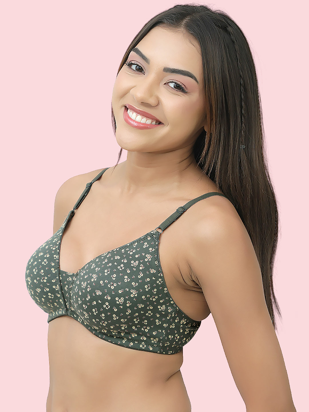 Non-Padded, Non-Wired Full Coverage Comfort Bra - Cotton