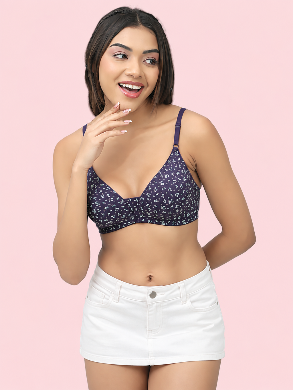 Non-Padded, Non-Wired Full Coverage Comfort Bra - Cotton
