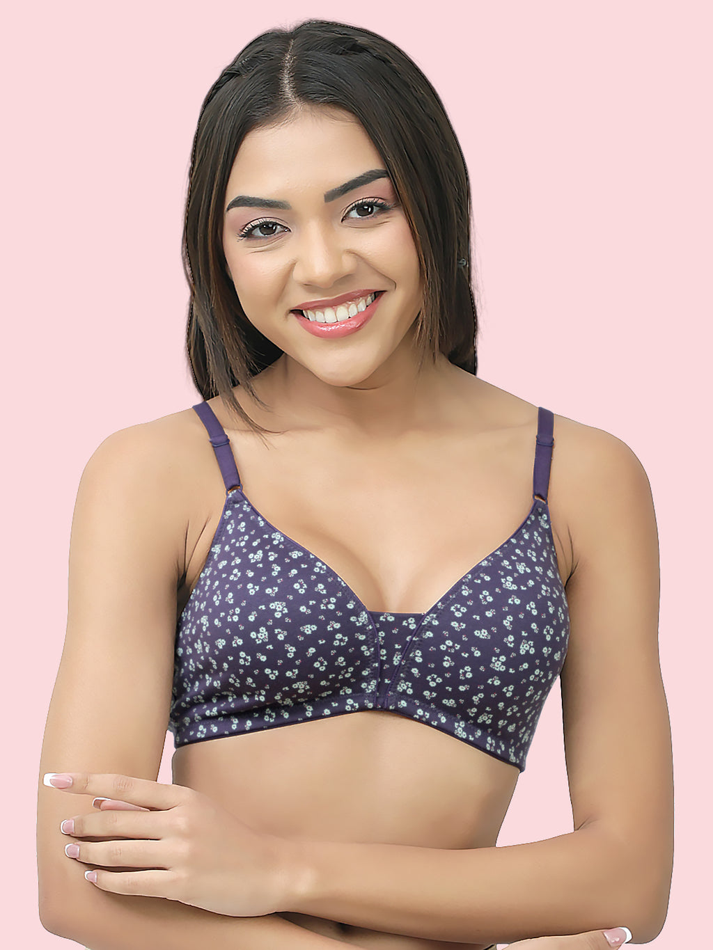 Non-Padded, Non-Wired Full Coverage Comfort Bra - Cotton