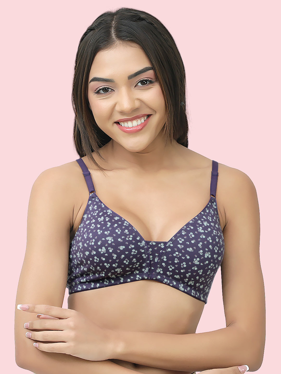 Non-Padded, Non-Wired Full Coverage Comfort Bra - Cotton