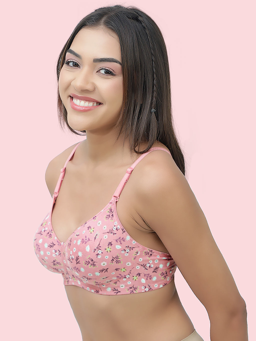 Non-Padded, Non-Wired Full Coverage Comfort Bra - Cotton