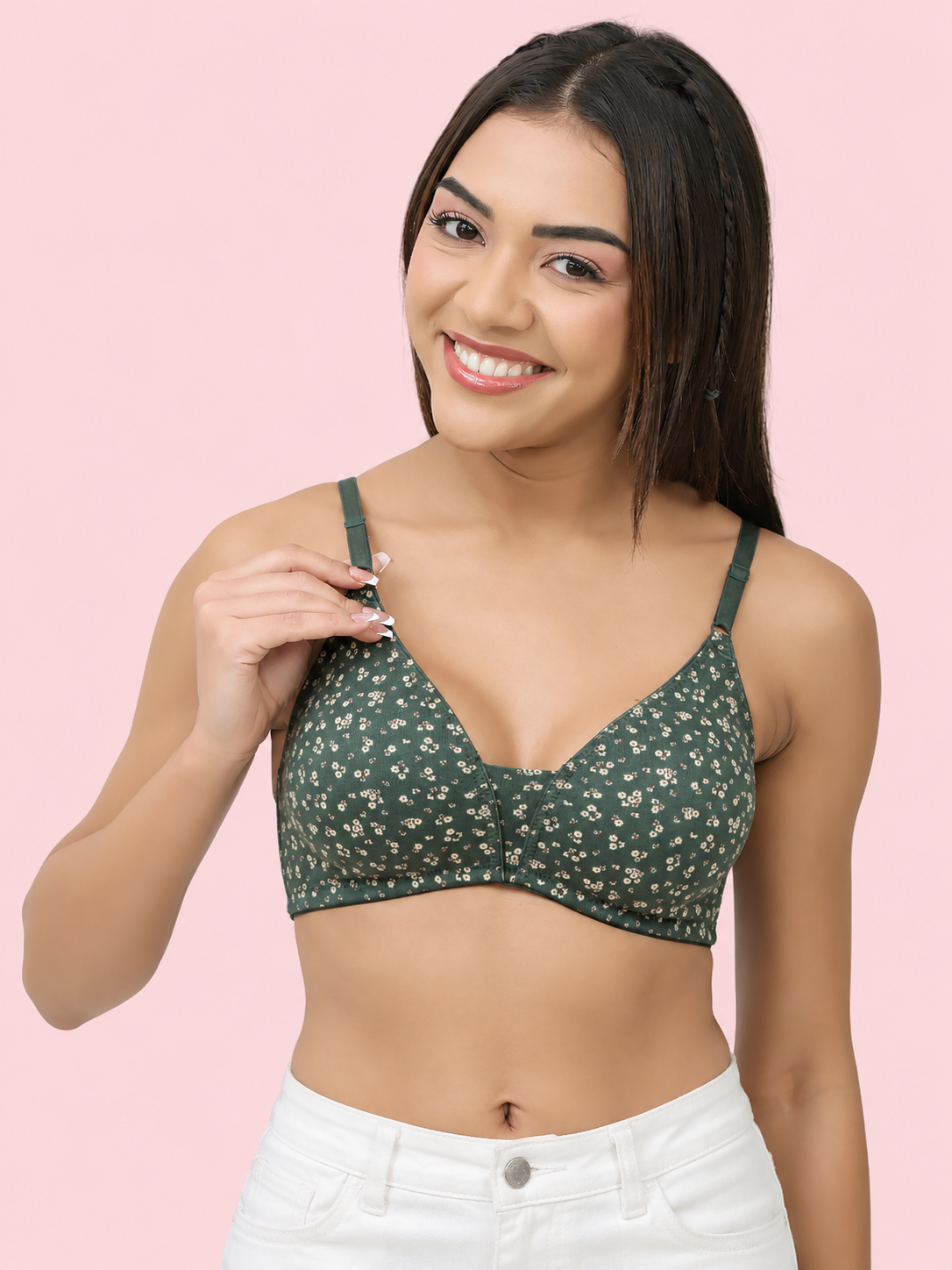 Non-Padded, Non-Wired Full Coverage Comfort Bra - Cotton